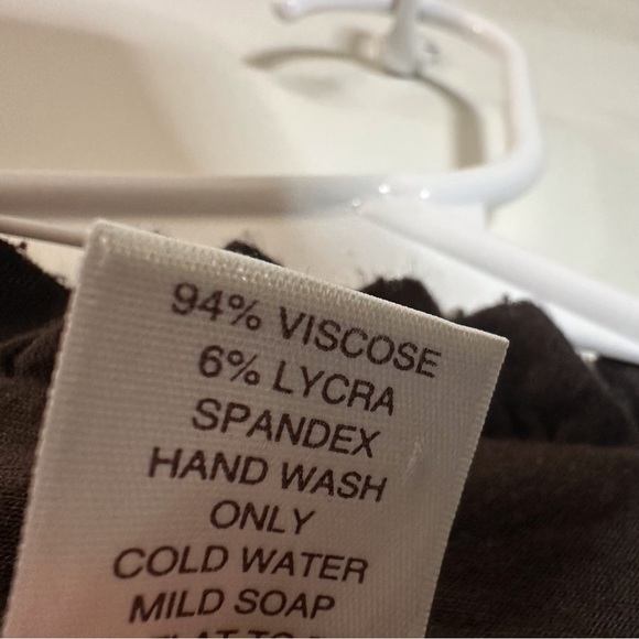 Peruvian connection long sleeve brown ruffle collar shirt - Picture 3 of 4